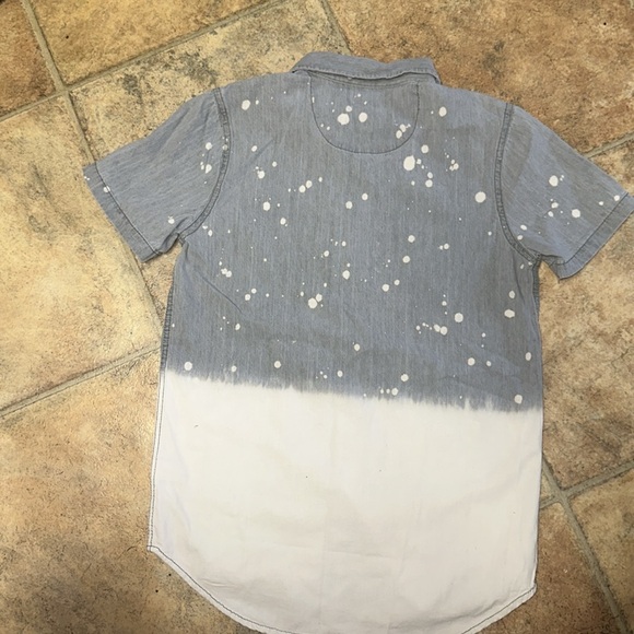 NWT. FOR ALL MANKIND BLEACH BUTTON UP - Picture 3 of 5